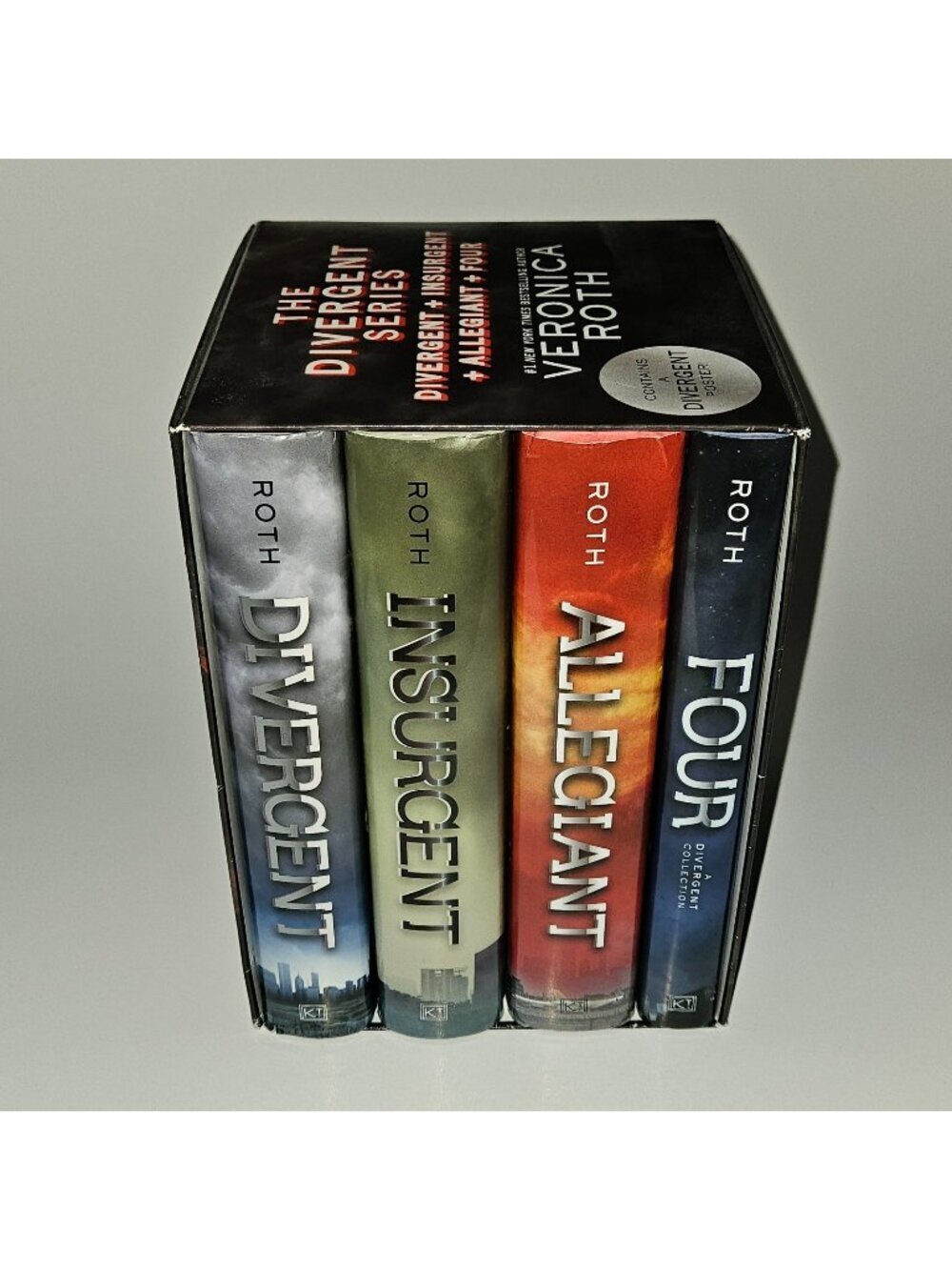 4 Divergent Insurgent Allegiant Four Veronica Roth Hardcover Book Lot Box Set